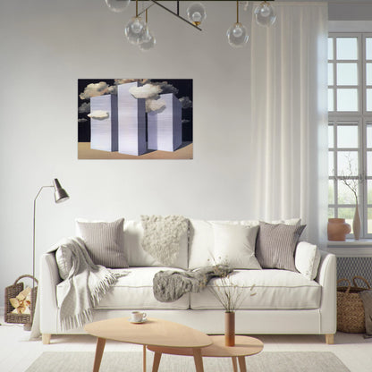 A STORM 1932 - Rene Magritte Brushed Aluminum Print - 70x100 cm / 28x40 inches | Rene Magritte Aluminum Print | Rene Magritte Prints