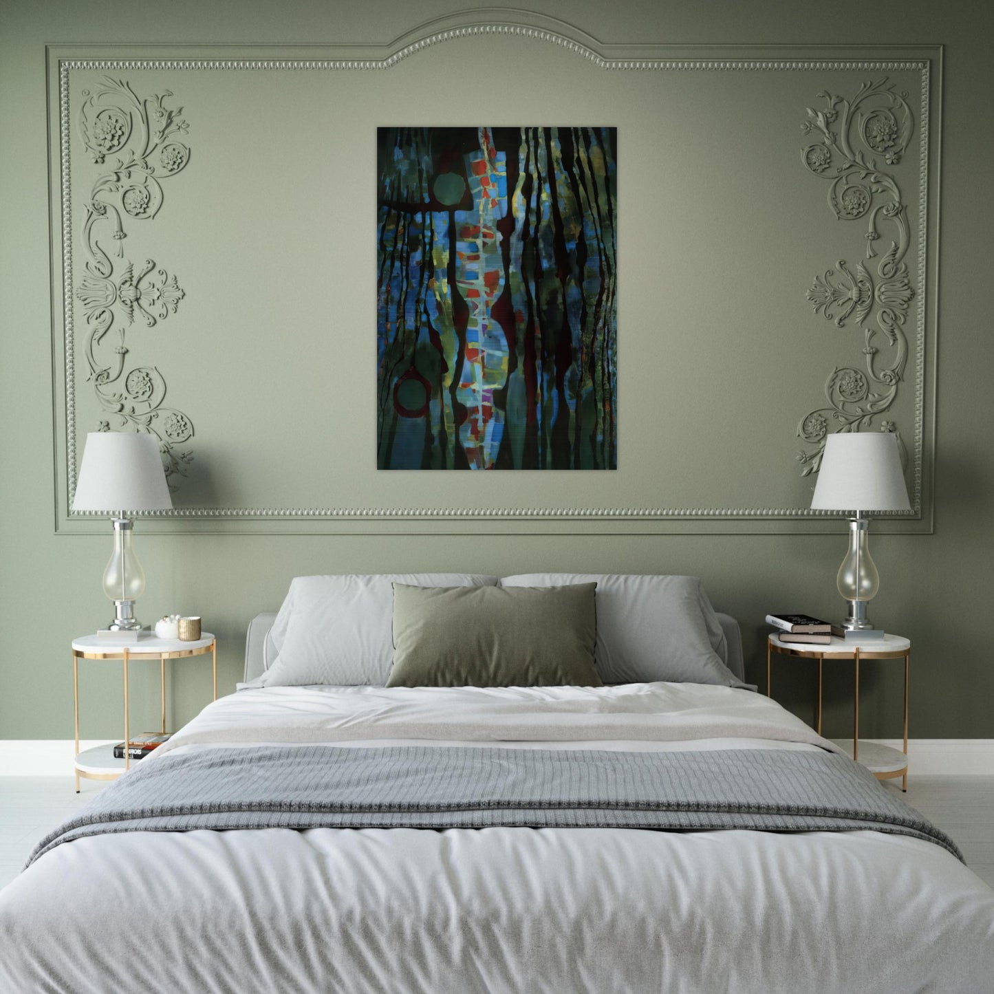 Offrande de la terre I - 1961 - Alfred Manessier Brushed Aluminum Print - 70x100 cm / 28x40 inches | Alfred Manessier Aluminum Print | Alfred Manessier Prints