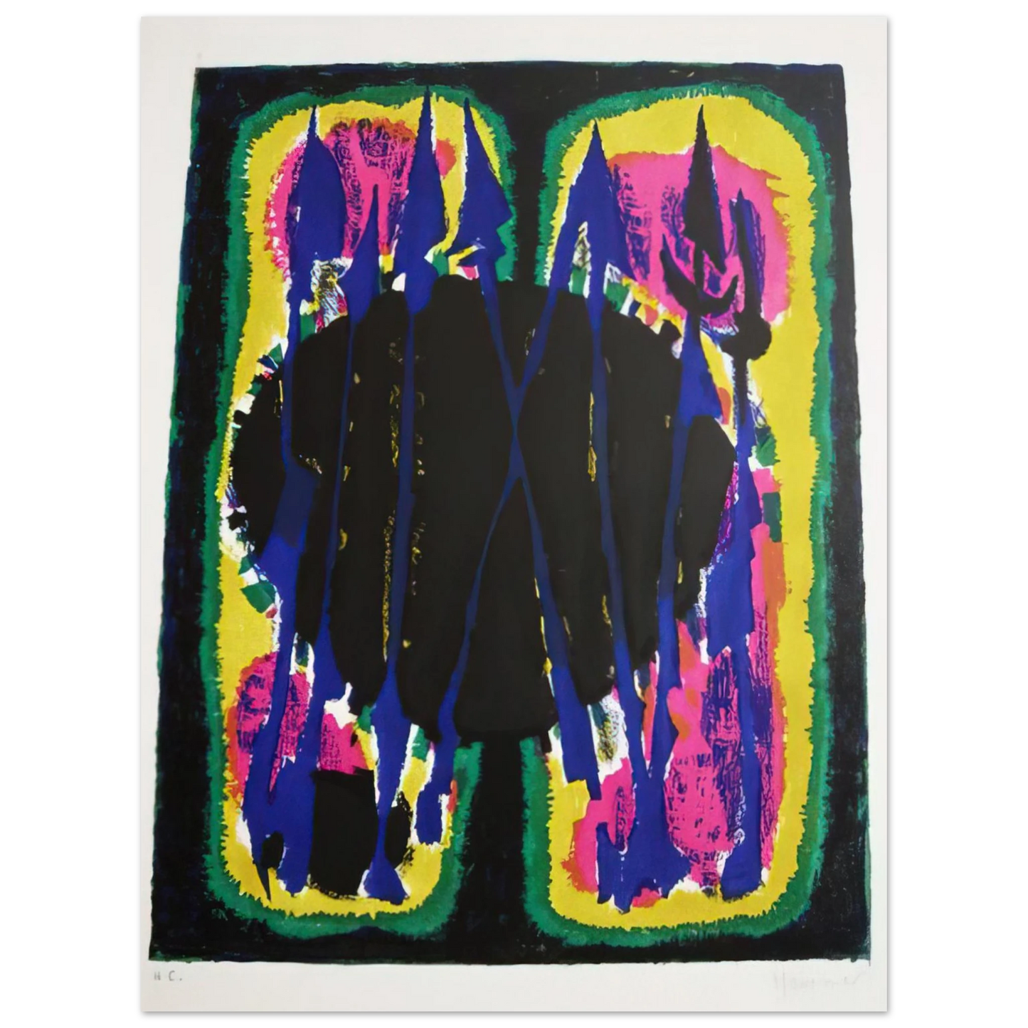 Alfred Manessier - La Mise au tombeau - 1949  75x100 cm / 30x40inches Fine Art Poster