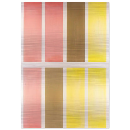 Untitled Red, Brown and Yellow - Abstract Expressionism - Mark Lancaster Brushed Aluminum Print - 70x100 cm / 28x40 inches | Mark Lancaster Aluminum Print | Mark Lancaster Prints