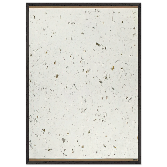 Untitled - 1962 N8 - Robert Ryman 70x100 cm / 28x40 inches Framed Art Print – Black Wooden Frame