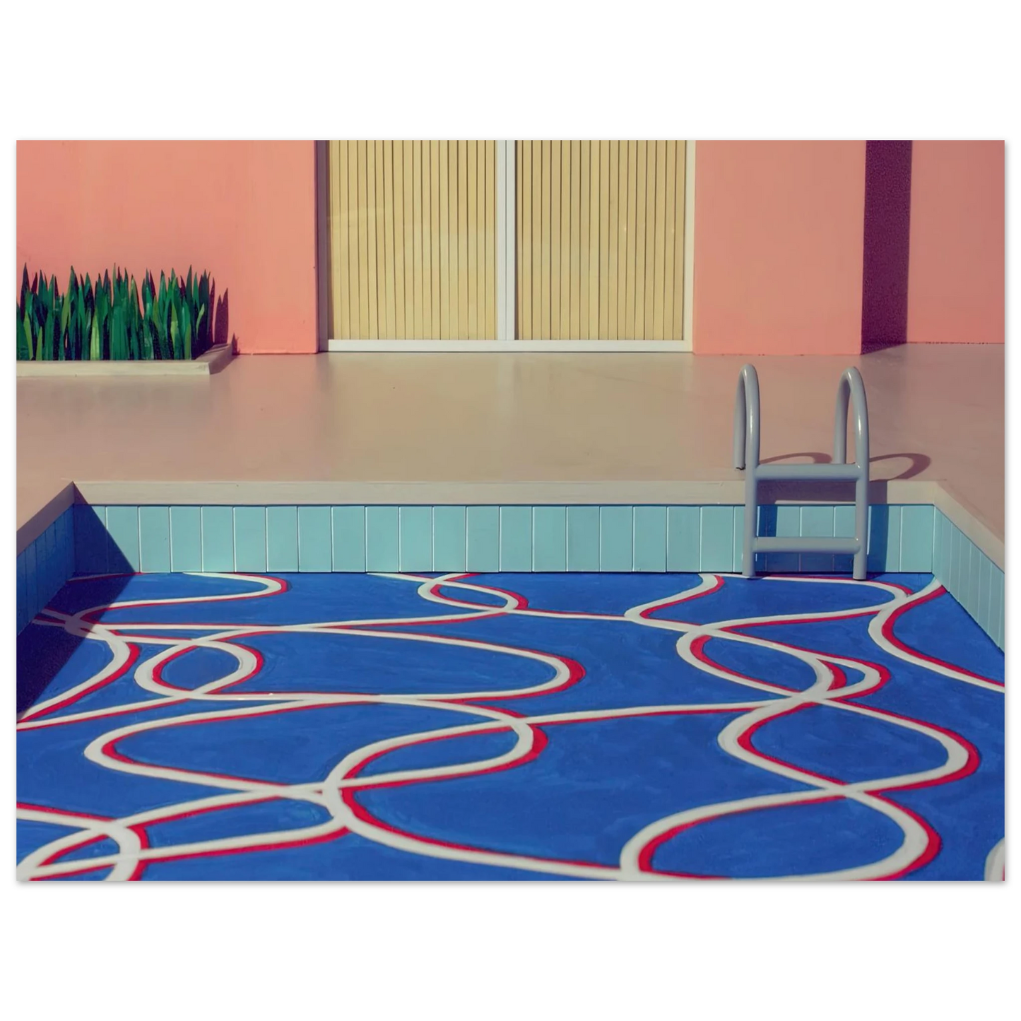 David Hockney - David Hockney Wall art - 50x70 cm / 20x28 inches - Premium Wooden Framed Poster With Fine Art Paper-canvas - White frame