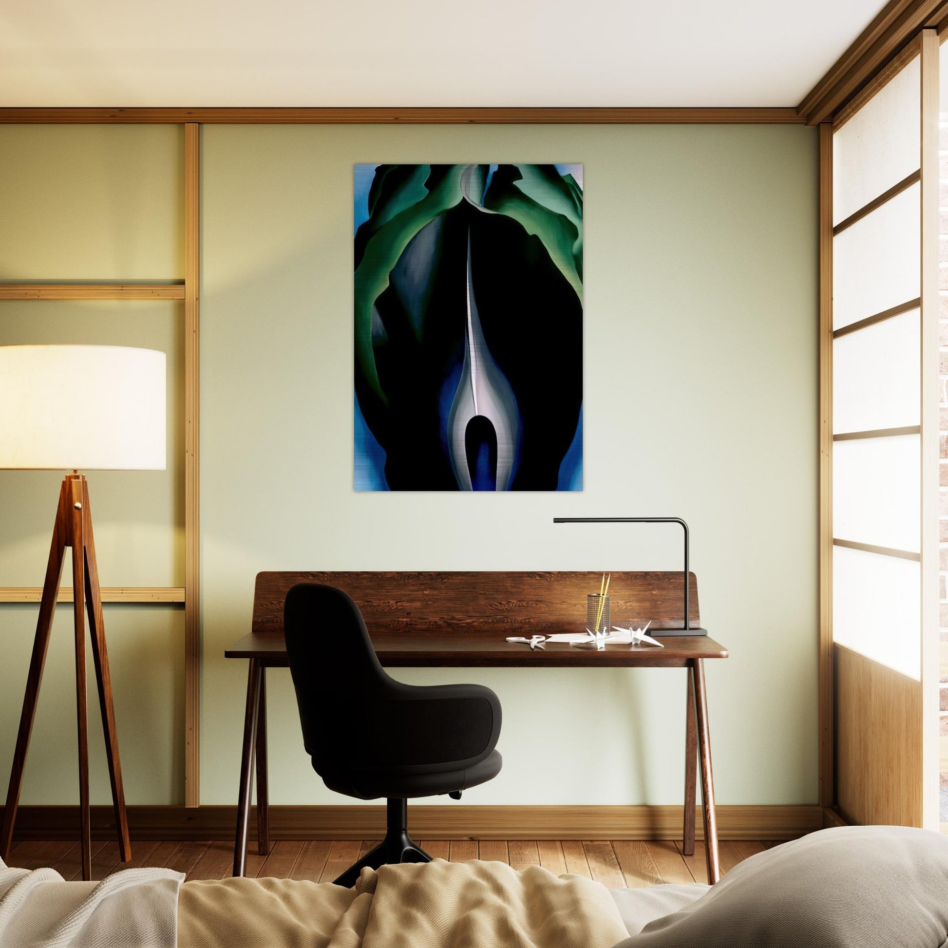 Jack-in-the-Pulpit No. IV - Georgia O'Keeffe Brushed Aluminum Print - 70x100 cm / 28x40 inches | Georgia O'Keeffe Aluminum Print | Georgia O'Keeffe Prints
