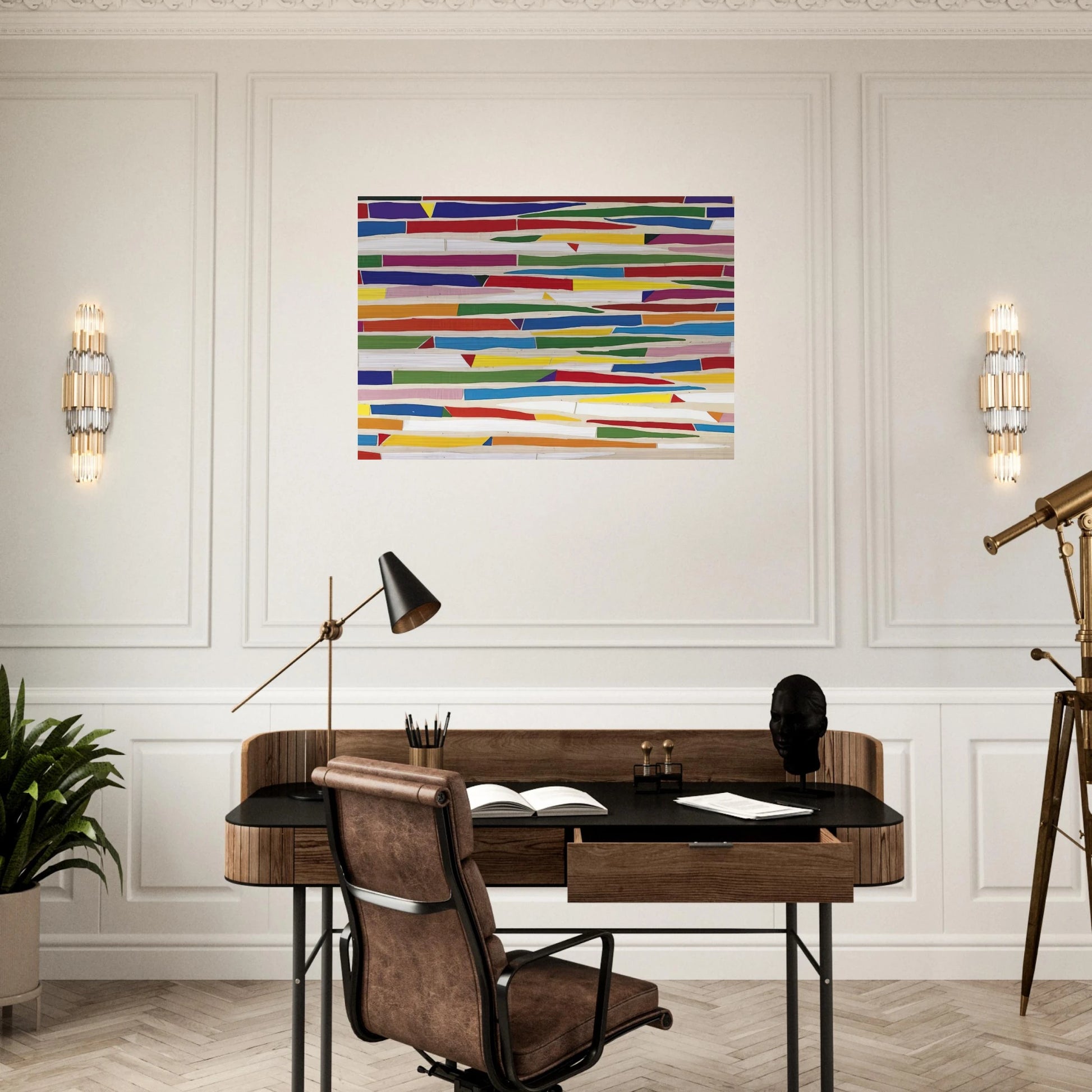 Composite - Color Field Painting - Piero Dorazio Brushed Aluminum Print - 70x100 cm / 28x40 inches | Piero Dorazio Aluminum Print | Piero Dorazio Prints