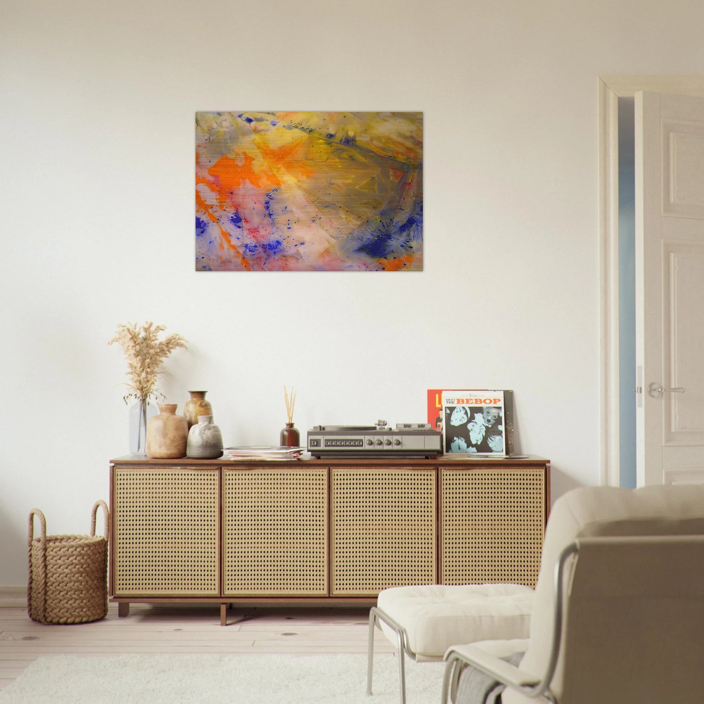 A Spring Thaw - Sam Gilliam Brushed Aluminum Print - 70x100 cm / 28x40 inches | Sam Gilliam Aluminum Print | Sam Gilliam Prints