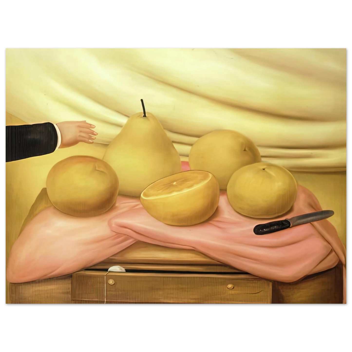 Fernando Botero - STILL LIFE WITH FRUITS  75x100 cm / 30x40inches Fine Art Poster