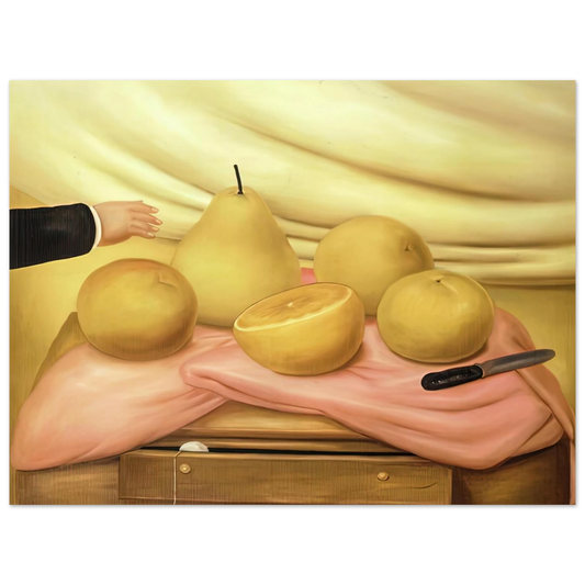 Fernando Botero - STILL LIFE WITH FRUITS  75x100 cm / 30x40inches Fine Art Poster