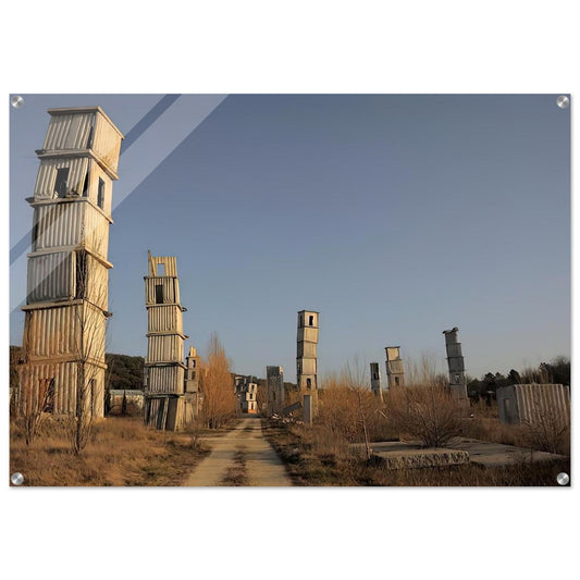 KIEFER S STUDIO COMPLEX AT BARJAC IN SOUTHERN FRANCE 2012 - Anselm Kiefer Acrylic Print - 70x100 cm / 28x40″ inches | Anselm Kiefer Wall Art | Anselm Kiefer Prints