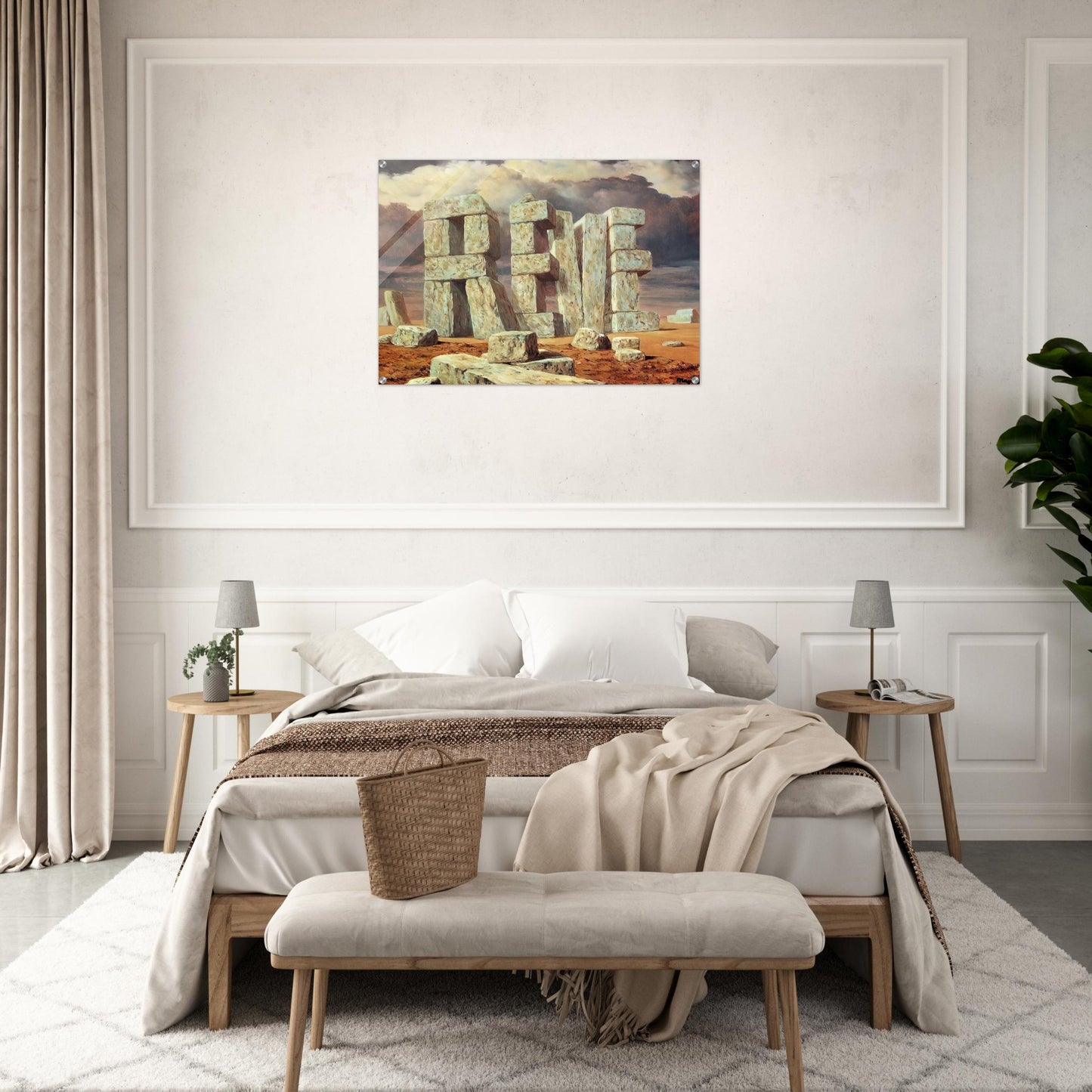 THE ART OF CONVERSATION 1950 - Rene Magritte Acrylic Print - 70x100 cm / 28x40″ inches