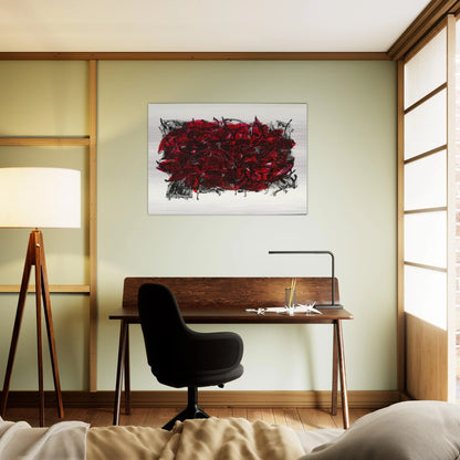 Leaves III 1967 - Jean-Paul Riopelle Brushed Aluminum Print - 70x100 cm / 28x40 inches | Jean-Paul Riopelle Aluminum Print | Jean-Paul Riopelle Prints