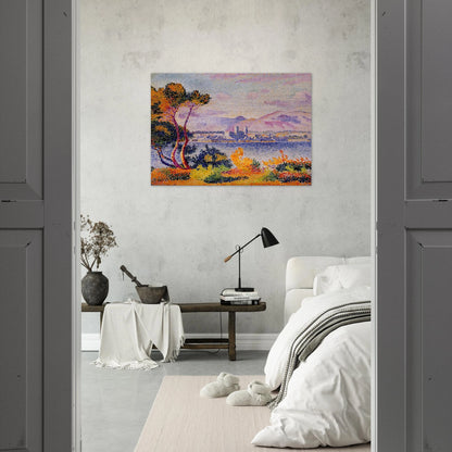 Antibes, Afternoon - Henri-Edmond Cross Brushed Aluminum Print - 70x100 cm / 28x40 inches | Henri-Edmond Cross Aluminum Print | Henri-Edmond Cross Prints