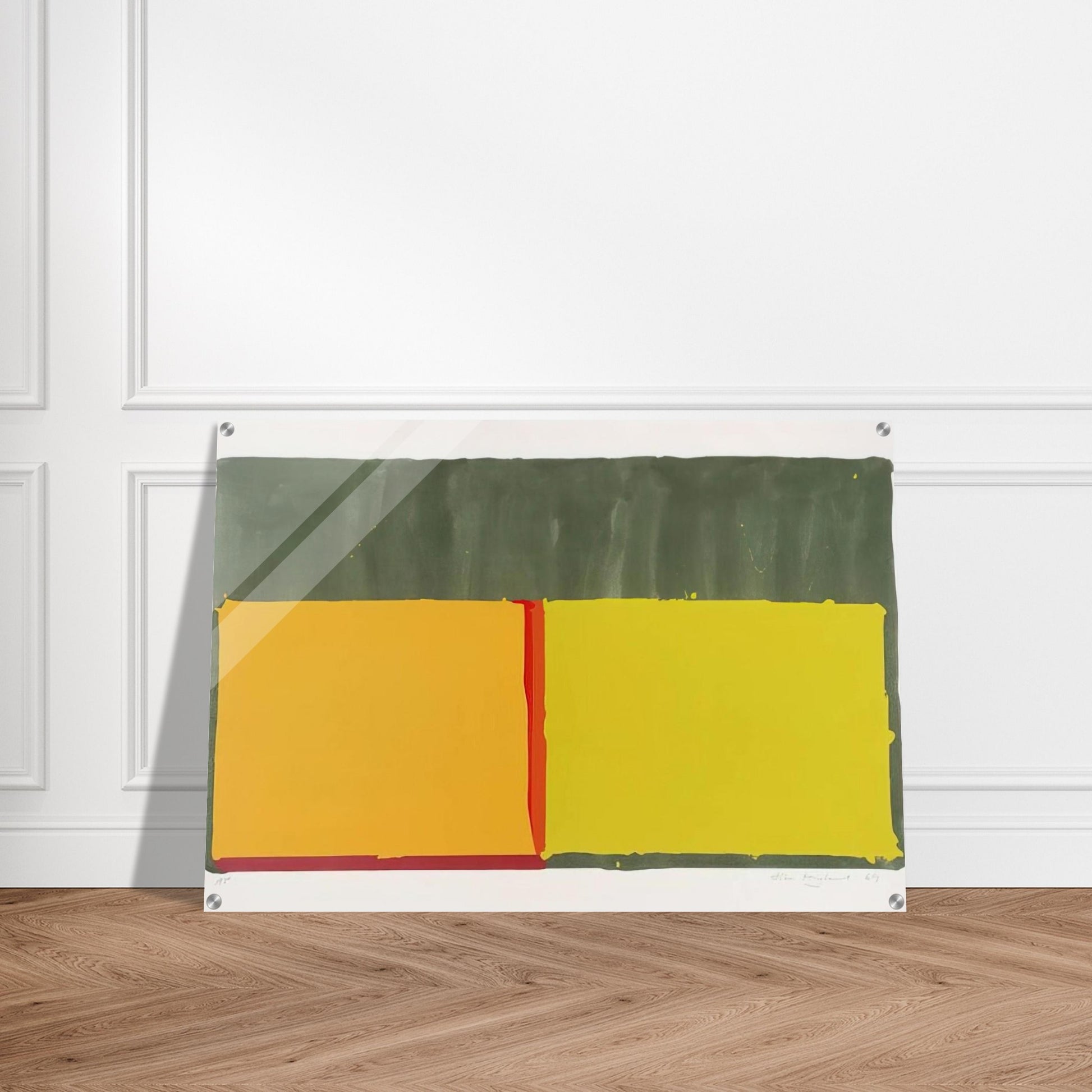 Yellows - 1969 - John Hoyland Acrylic Print - 70x100 cm / 28x40″ inches