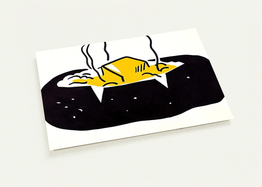 BAKED POTATO 1962 1 By Roy Lichtenstein Pack of 10 Post Cards | Roy Lichtenstein Post Cards | A6 (10.5 x 14.8 cm) - 4.1 x 5.8 inches