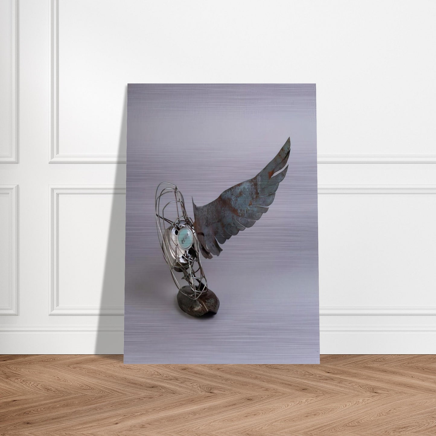 MERCURY ZERO SUMMER GLUT 1987 - Robert Rauschenberg Brushed Aluminum Print - 70x100 cm / 28x40 inches | Robert Rauschenberg Aluminum Print | Robert Rauschenberg Prints