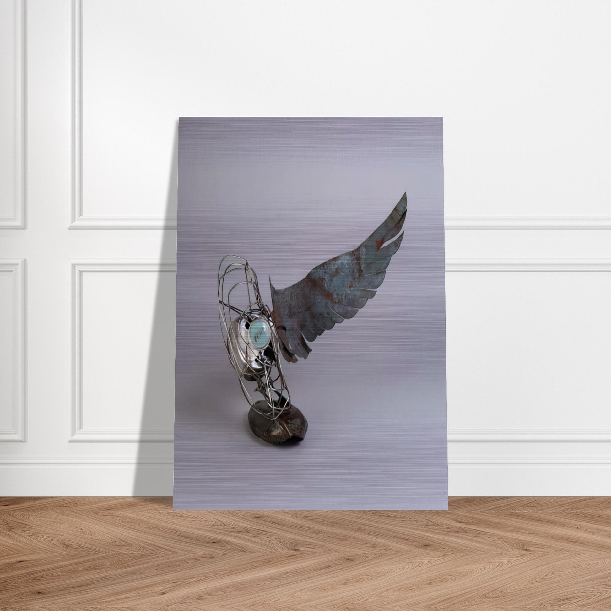 MERCURY ZERO SUMMER GLUT 1987 - Robert Rauschenberg Brushed Aluminum Print - 70x100 cm / 28x40 inches | Robert Rauschenberg Aluminum Print | Robert Rauschenberg Prints