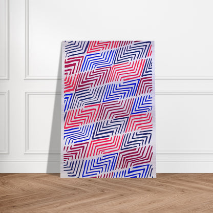 COMPOSITION 30 - Sonia Delaunay Brushed Aluminum Print - 70x100 cm / 28x40 inches | Sonia Delaunay Aluminum Print | Sonia Delaunay Prints