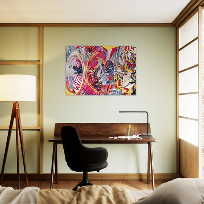 Stowaway Peers Out at the Speed of Light - James Rosenquist Brushed Aluminum Print - 70x100 cm / 28x40 inches | James Rosenquist Aluminum Print | James Rosenquist Prints