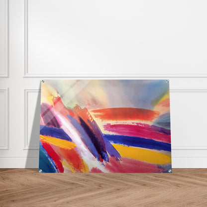 Spirit On High - 1995 - Ronnie Landfield Acrylic Print - 70x100 cm / 28x40″ inches