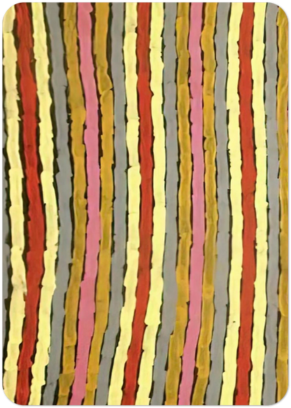 Ceremonial Paint Floor Napperby - 2001 By Clifford Possum Tjapaltjarri Pack of 10 Post Cards | Clifford Possum Tjapaltjarri Post Cards | A6 (10.5 x 14.8 cm) - 4.1 x 5.8 inches