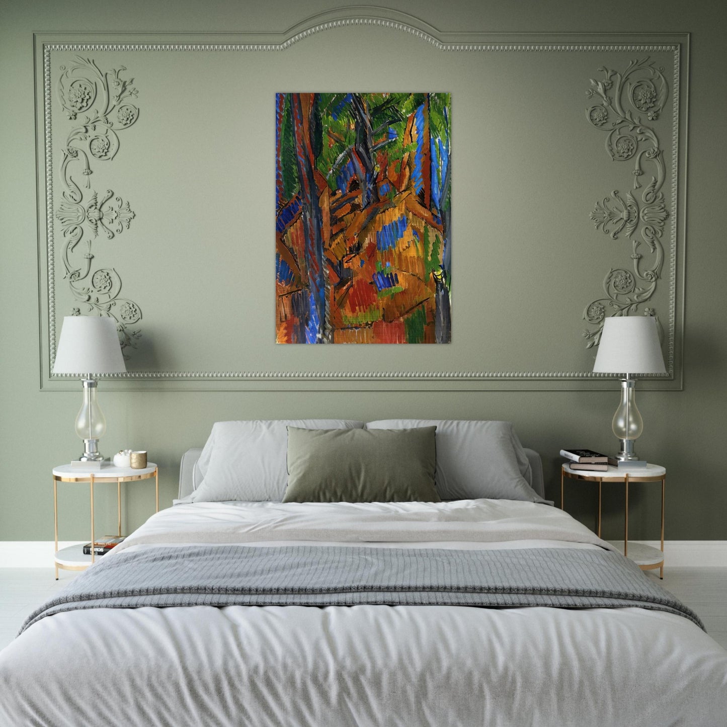TREES 1913 - Raoul Dufy Brushed Aluminum Print - 70x100 cm / 28x40 inches | Raoul Dufy Aluminum Print | Raoul Dufy Prints