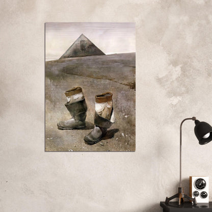 SEA BOOTS - Andrew Wyeth Brushed Aluminum Print - 70x100 cm / 28x40 inches | Andrew Wyeth Aluminum Print | Andrew Wyeth Prints