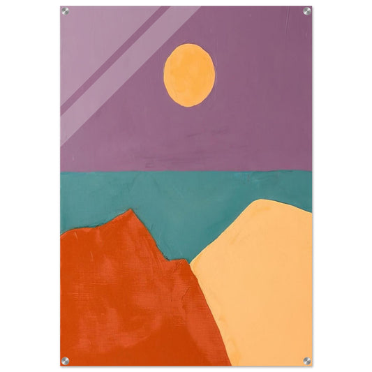 Untitled - 2015 - Etel Adnan Acrylic Print - 70x100 cm / 28x40″ inches | Etel Adnan Wall Art | Etel Adnan Prints