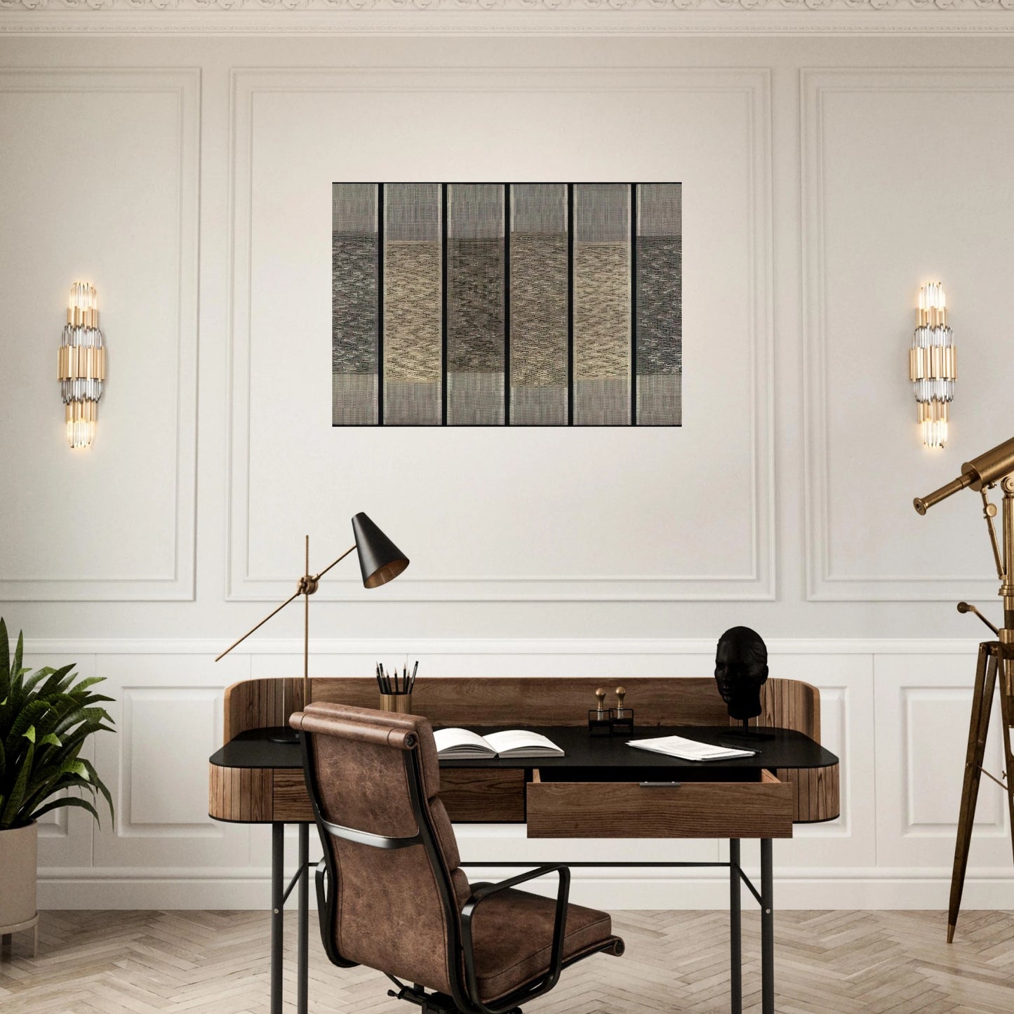 SIX PRAYERS 1965 - Anni Albers Brushed Aluminum Print - 70x100 cm / 28x40 inches | Anni Albers Aluminum Print | Anni Albers Prints