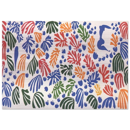 LA PERRUCHE ET LA SIRENE 1952 - Henri Matisse Brushed Aluminum Print - 70x100 cm / 28x40 inches | Henri Matisse Aluminum Print | Henri Matisse Prints