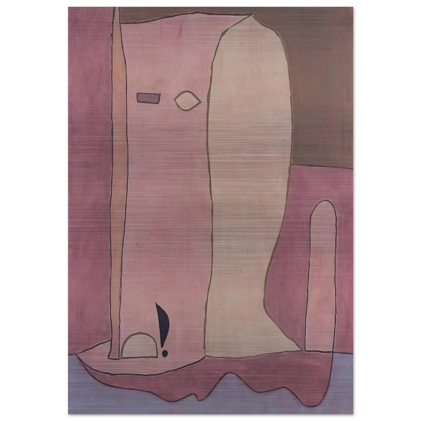GARDEN FIGURE 1940 - Paul Klee Brushed Aluminum Print - 70x100 cm / 28x40 inches | Paul Klee Aluminum Print | Paul Klee Prints