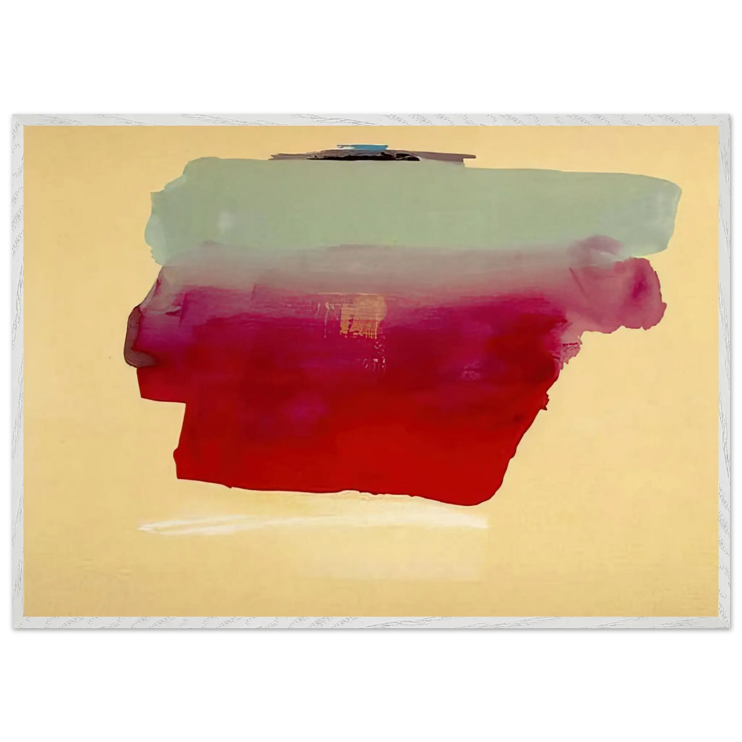 Helen Frankenthaler - Robinson s Wrap - 1974 Wall art - 45x60 cm / 18x24 Inches - Premium Wooden Framed Poster With Fine Art Paper - Wood frame