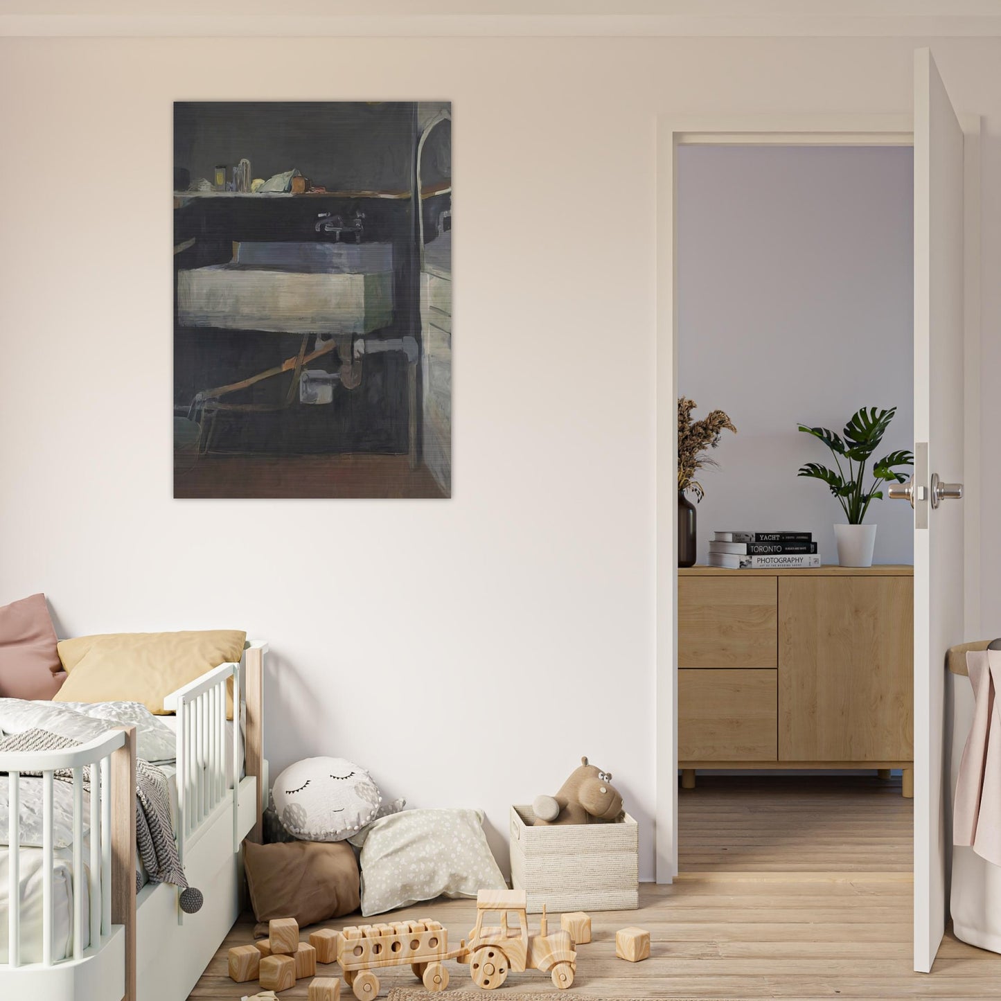 Corner of Studio – Sink - Richard Diebenkorn Brushed Aluminum Print - 70x100 cm / 28x40 inches | Richard Diebenkorn Aluminum Print | Richard Diebenkorn Prints