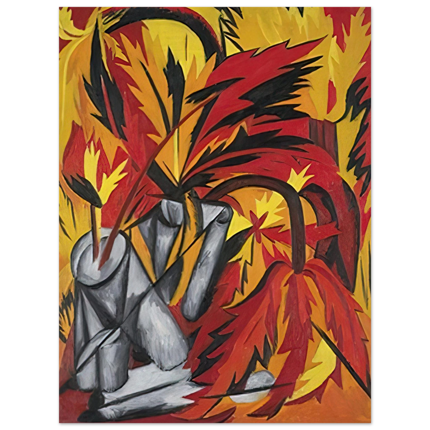 Natalia Goncharova - Flowers - 1912  75x100 cm / 30x40inches Fine Art Poster