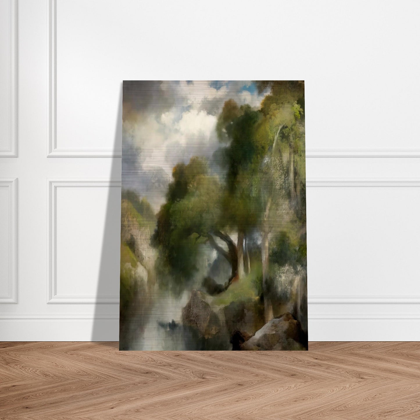 California Landscape - Thomas Moran Brushed Aluminum Print - 70x100 cm / 28x40 inches | Thomas Moran Aluminum Print | Thomas Moran Prints