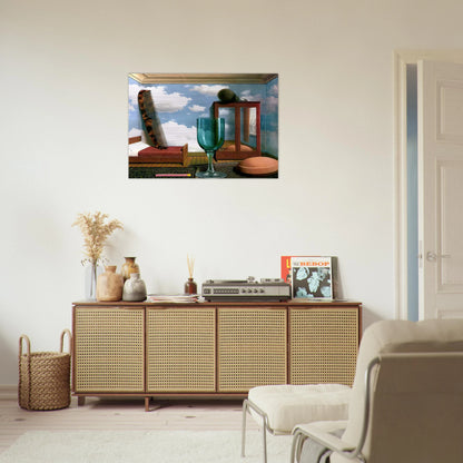 PERSONAL VALUES 1952 - Rene Magritte Brushed Aluminum Print - 70x100 cm / 28x40 inches | Rene Magritte Aluminum Print | Rene Magritte Prints