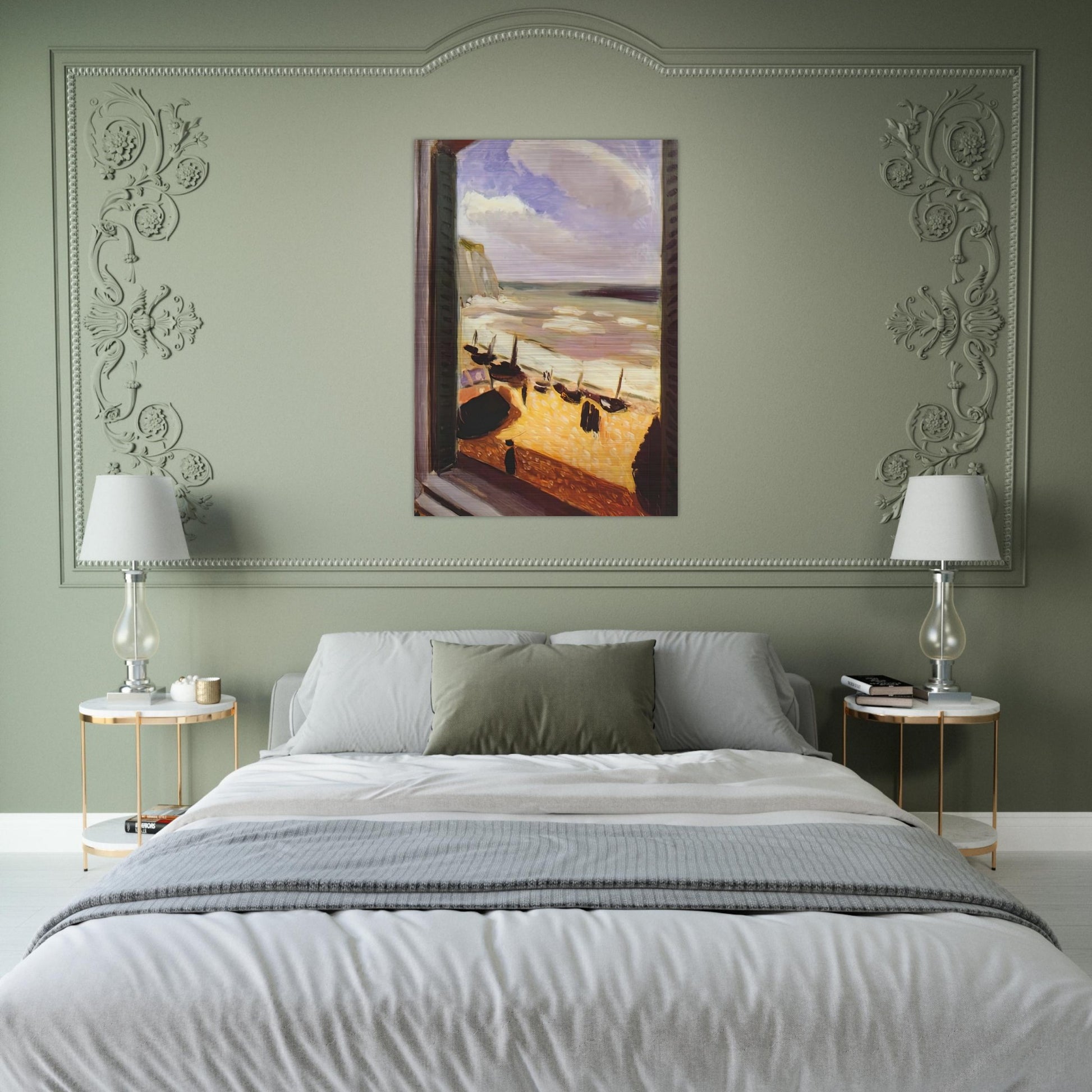 OPEN WINDOW AT ETRETAT 1921 - Henri Matisse Brushed Aluminum Print - 70x100 cm / 28x40 inches | Henri Matisse Aluminum Print | Henri Matisse Prints