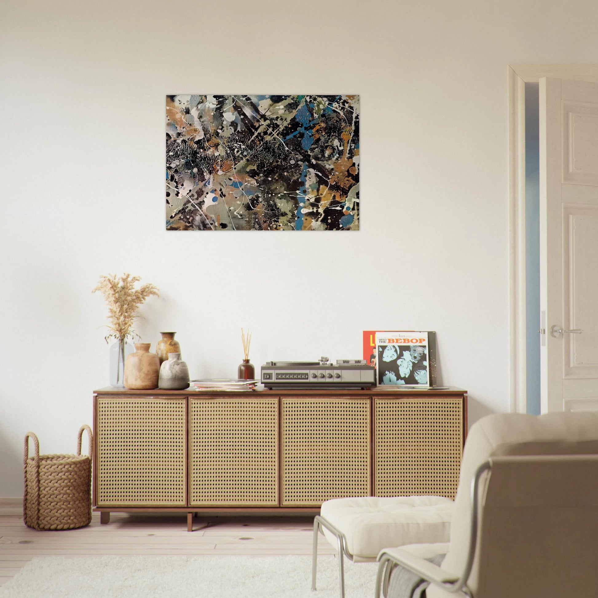 NOT_DETECTED_185248 - Jackson Pollock Brushed Aluminum Print - 70x100 cm / 28x40 inches | Jackson Pollock Aluminum Print | Jackson Pollock Prints