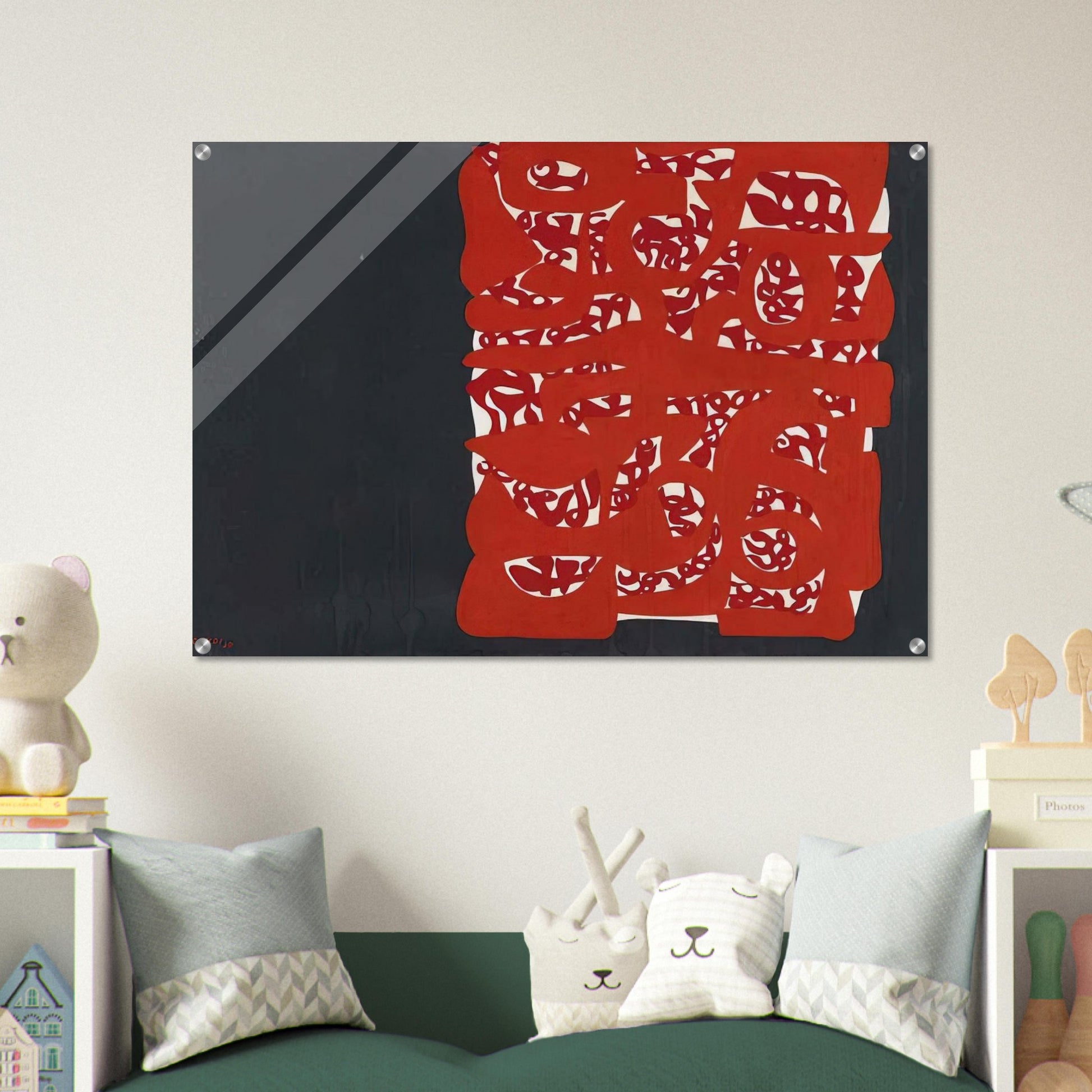 Rettangolo rosso - 1960 - Carla Accardi Acrylic Print - 70x100 cm / 28x40″ inches