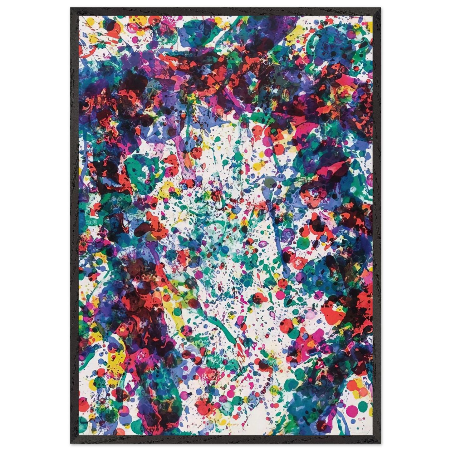 Dewy Unicorn - Sam Francis 70x100 cm / 28x40 inches Framed Art Print – Black Wooden Frame