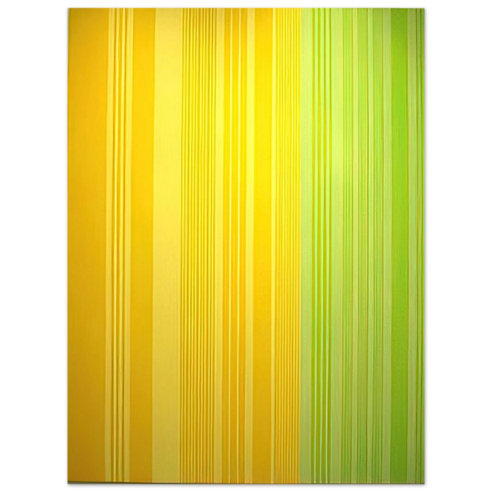 Gene Davis - Lime-Lemon - 1970  75x100 cm / 30x40inches Fine Art Poster