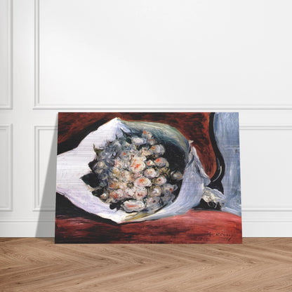 Bouquet in a theater box - Pierre-Auguste Renoir Brushed Aluminum Print - 70x100 cm / 28x40 inches | Pierre-Auguste Renoir Aluminum Print | Pierre-Auguste Renoir Prints