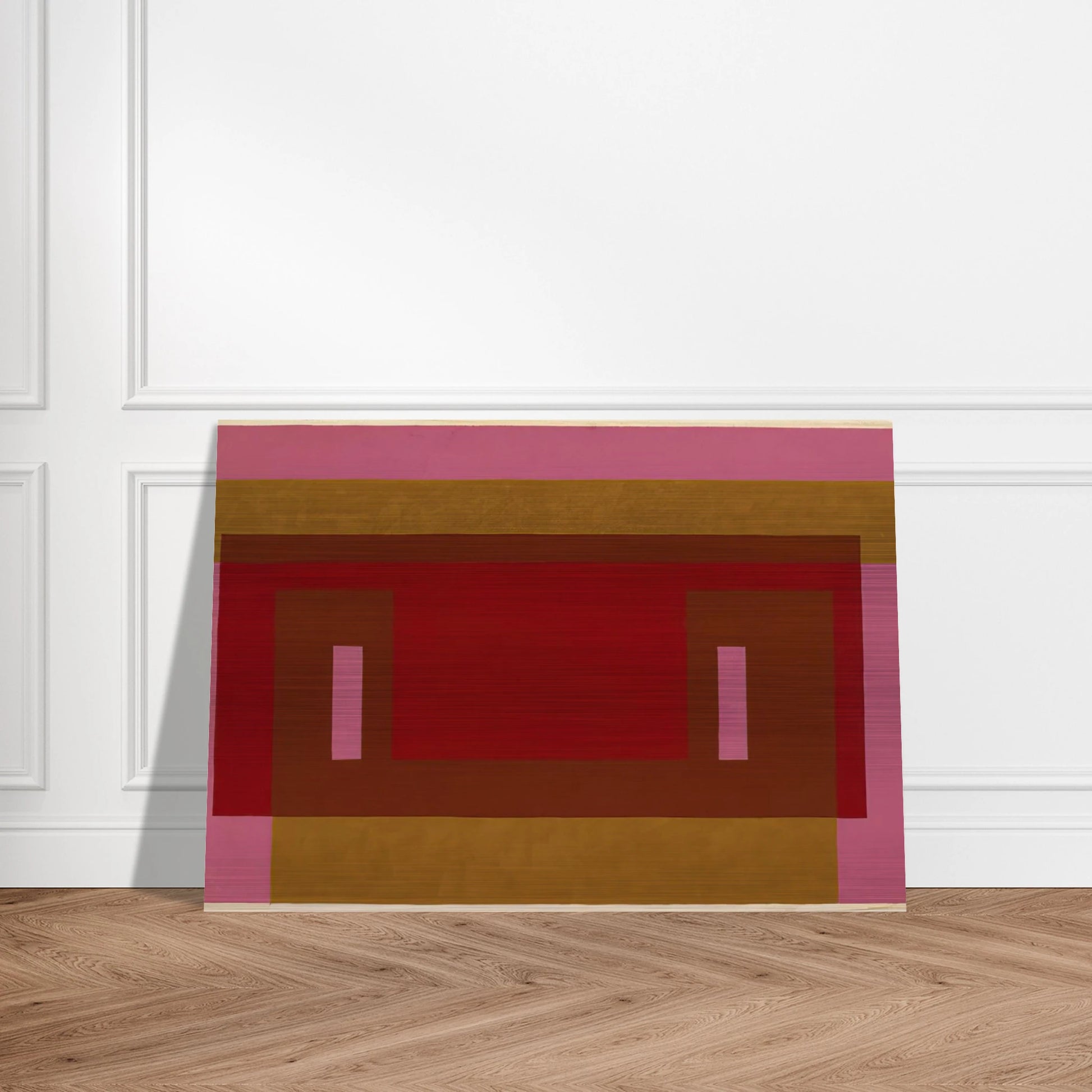 VARIANT ADOBE 1948 1 - Josef Albers Brushed Aluminum Print - 70x100 cm / 28x40 inches | Josef Albers Aluminum Print | Josef Albers Prints