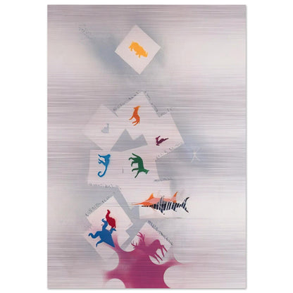 UNTITLED 2 - Alighiero Boetti Brushed Aluminum Print - 70x100 cm / 28x40 inches | Alighiero Boetti Aluminum Print | Alighiero Boetti Prints