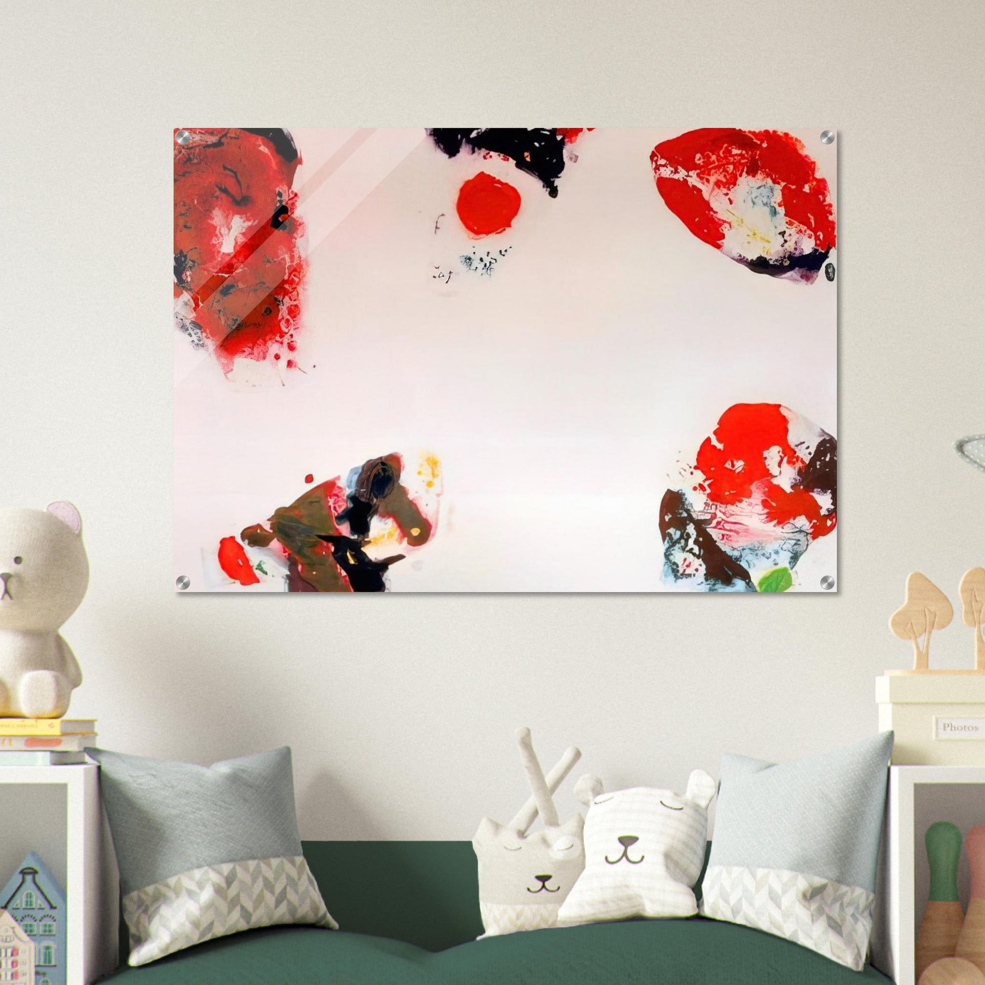 Berlin Red - Sam Francis Acrylic Print - 70x100 cm / 28x40″ inches