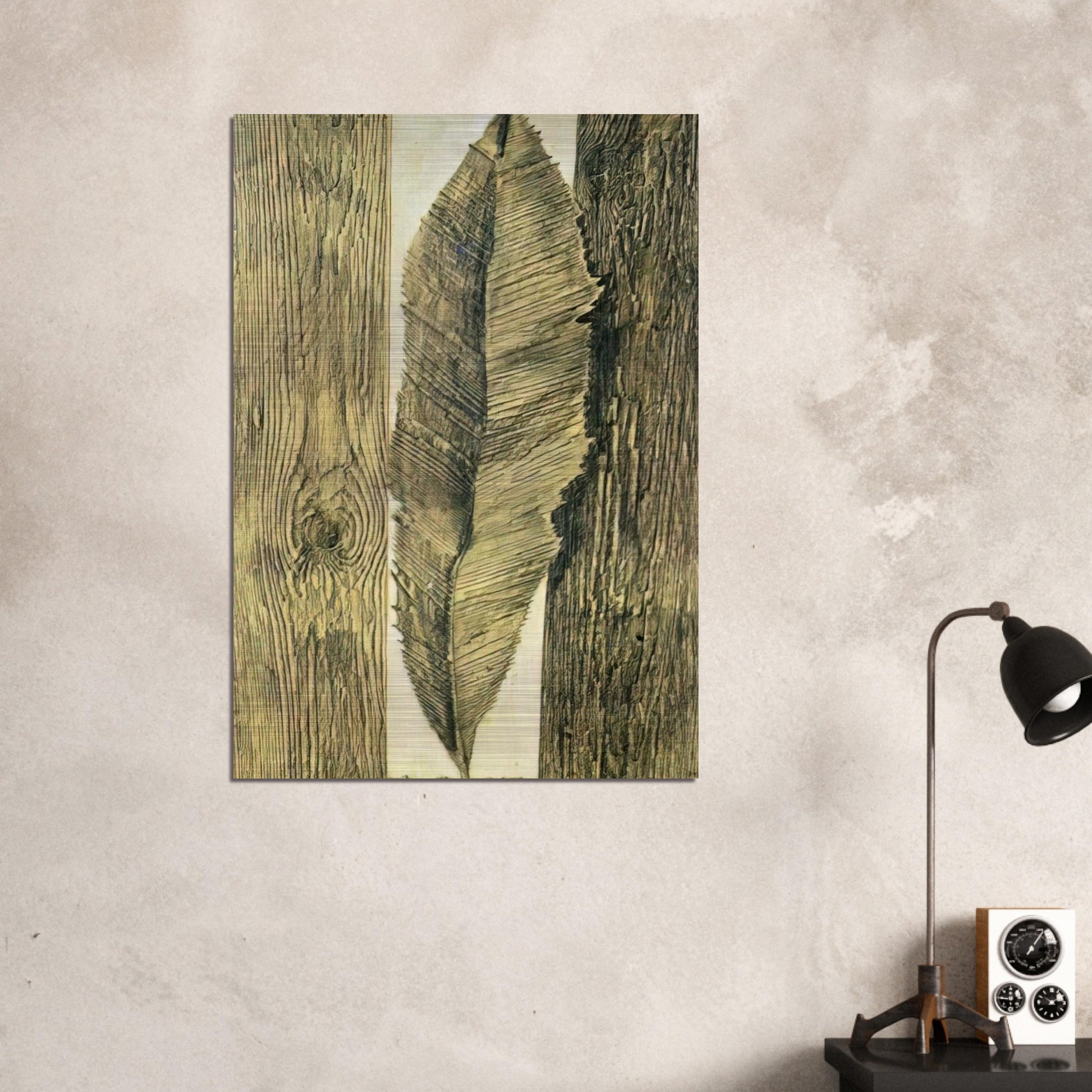 Leaf customs - Max Ernst Brushed Aluminum Print - 70x100 cm / 28x40 inches | Max Ernst Aluminum Print | Max Ernst Prints