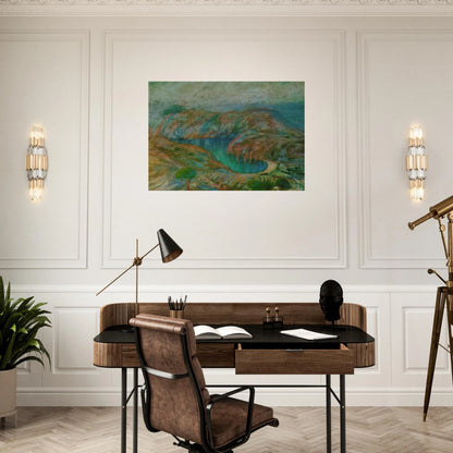 CALANQUE JONCULS CADAQUES - Salvador Dali Brushed Aluminum Print - 70x100 cm / 28x40 inches | Salvador Dali Aluminum Print | Salvador Dali Prints