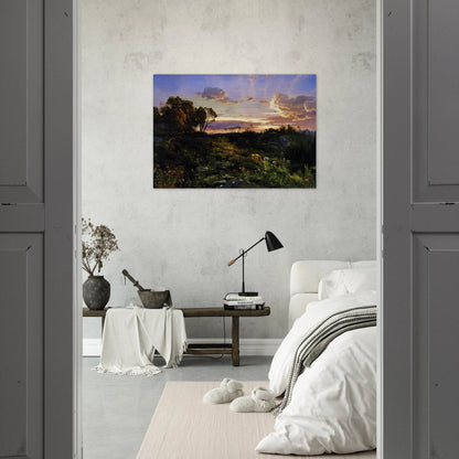Dusk Wings - Thomas Moran Brushed Aluminum Print - 70x100 cm / 28x40 inches | Thomas Moran Aluminum Print | Thomas Moran Prints