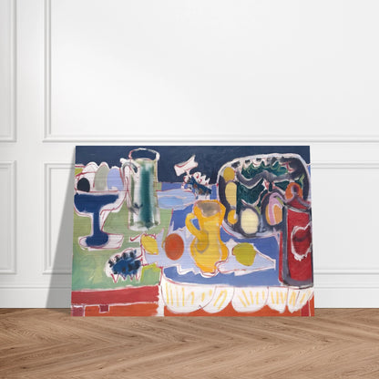 The Long Table with Fruit - 1949 - Patrick Heron Brushed Aluminum Print - 70x100 cm / 28x40 inches | Patrick Heron Aluminum Print | Patrick Heron Prints