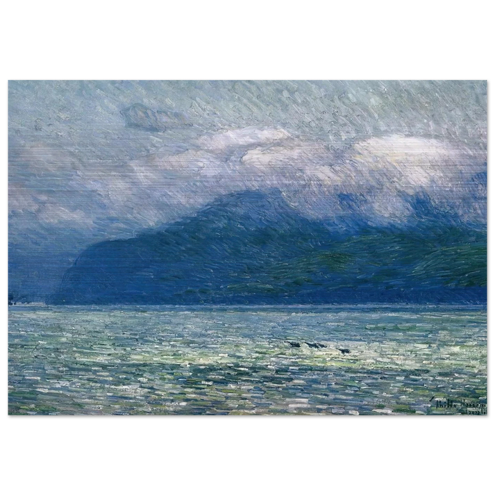 The Silver Veil and the Golden Gate - Childe Hassam Brushed Aluminum Print - 70x100 cm / 28x40 inches | Childe Hassam Aluminum Print | Childe Hassam Prints