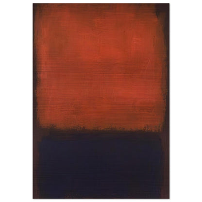 No. 14 - 1960 - Mark Rothko Brushed Aluminum Print - 70x100 cm / 28x40 inches | Mark Rothko Aluminum Print | Mark Rothko Prints
