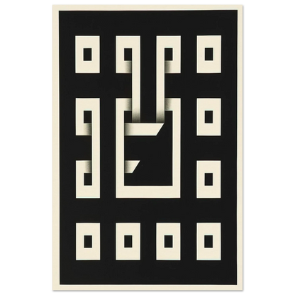 Clandestine Game XI - 1968 - Omar Rayo Art Prints - 100x150 cm / 40x60″ inches | Omar Rayo Poster | Omar Rayo Prints